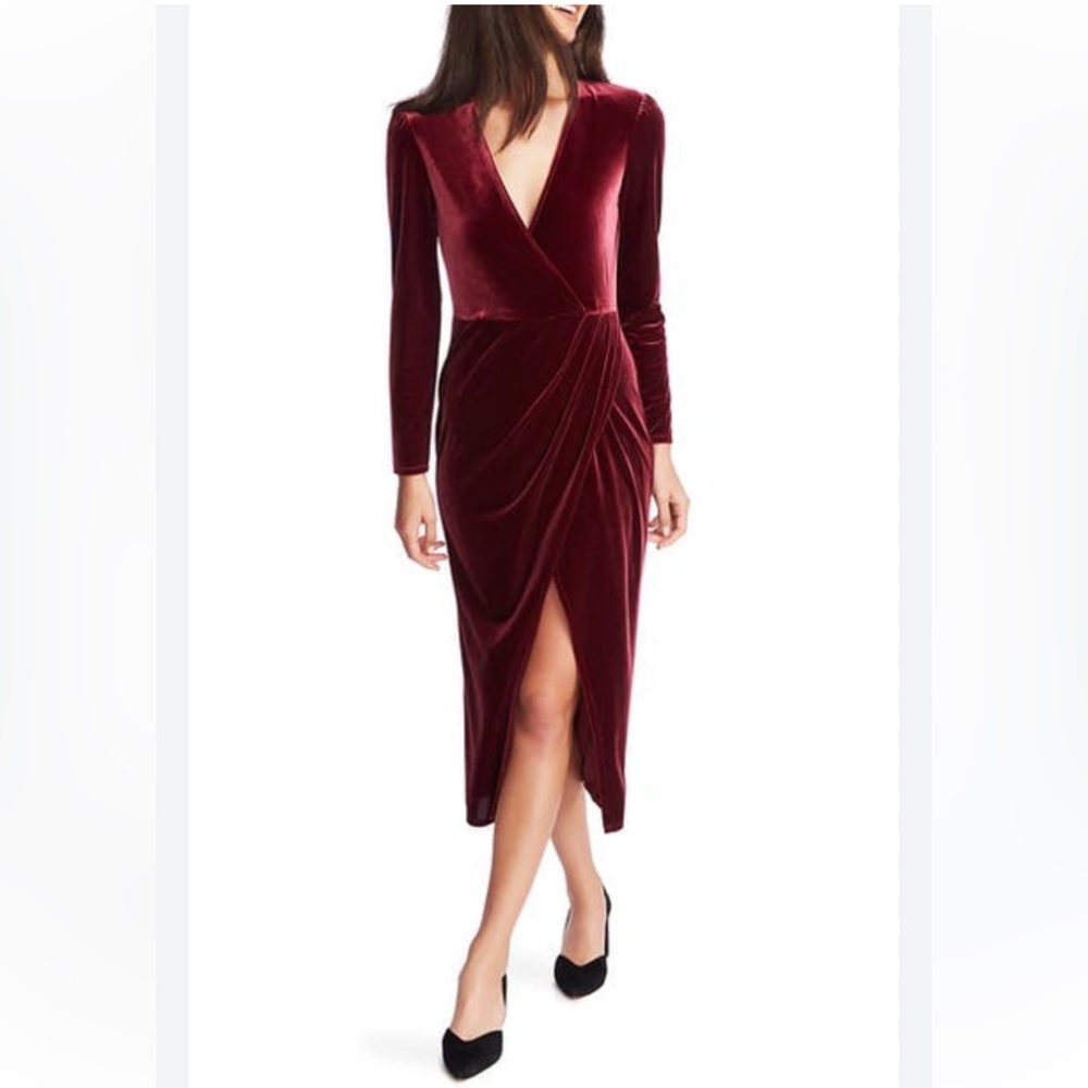 1. State velvet dress